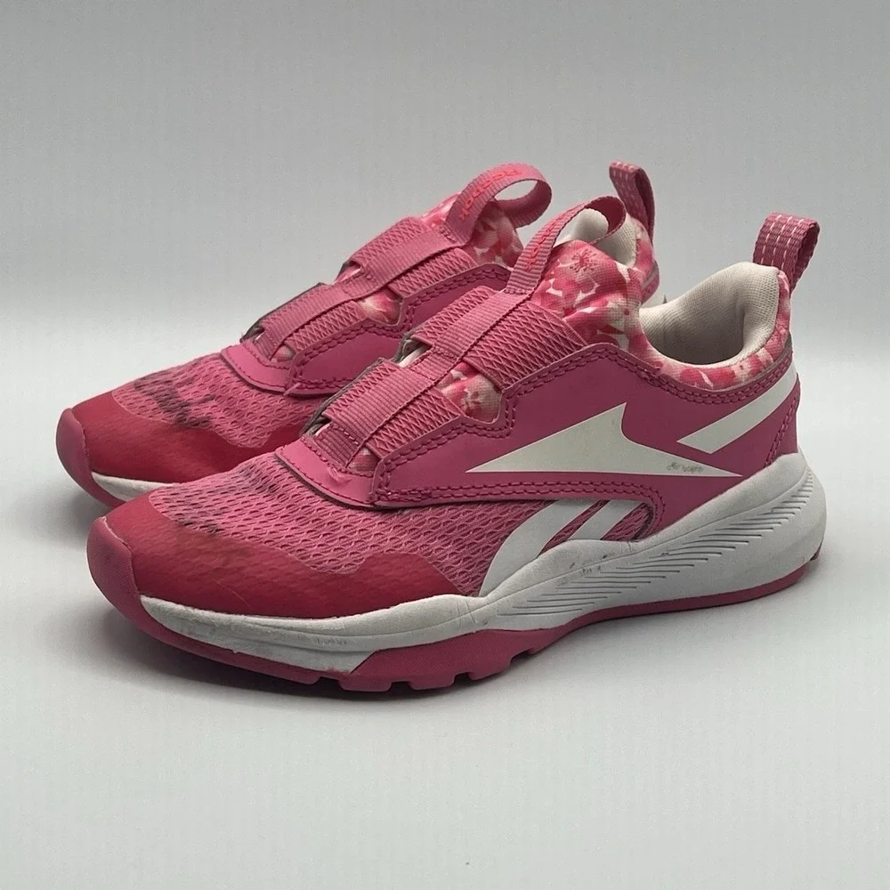 Reebok XT Sprinter Pink Slip On Running Shoes - Kids‎ Girls Size 13 USED